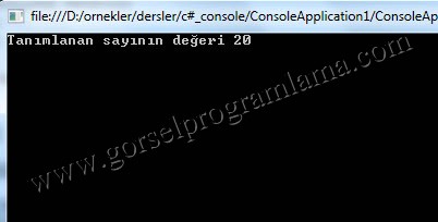 ilk_degeri_belli_değiskeni_ekrana_yazma