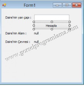 Daire Alan ve Cevre1